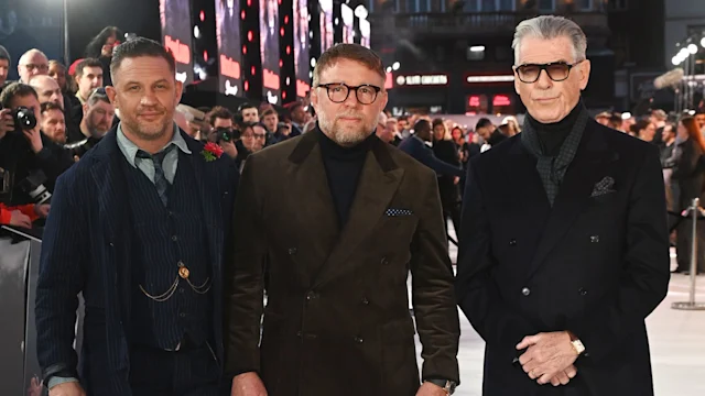 Pierce Brosnan Guy Richie and Tom Hardy