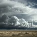 clouds over the desert