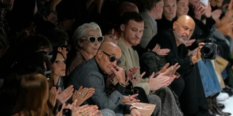 Ο Στάνλεϊ Τούτσι δίπλα στη Μέριλ Στρίπ AP Photo/Luca Bruno