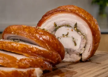 Πορκέτα στον φούρνο: τραγανή απ’ έξω, πλούσια και αρωματική μέσα