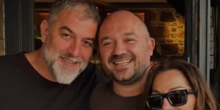 Δέσποινα Βανδή και Βασίλης Μπισμπίκης στη Χαλκίδα, απόλαυσαν μεζέδες σε γνωστό ουζερί