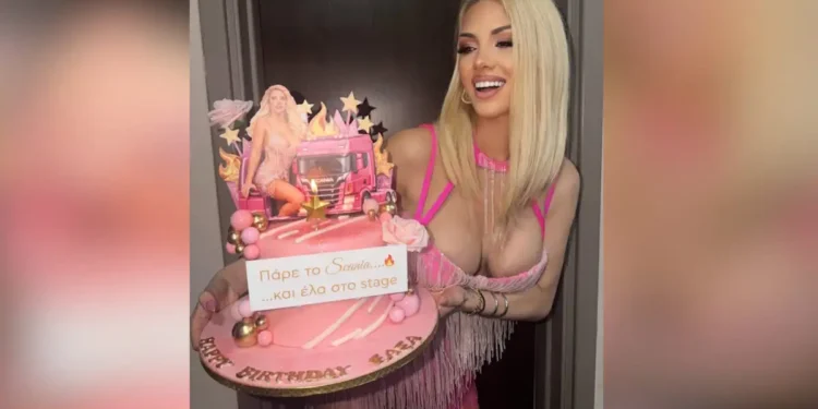 Η Σάσα Μπάστα έγινε 38 ετών και το γιόρτασε με πολλές και άκρως εντυπωσιακές τούρτες