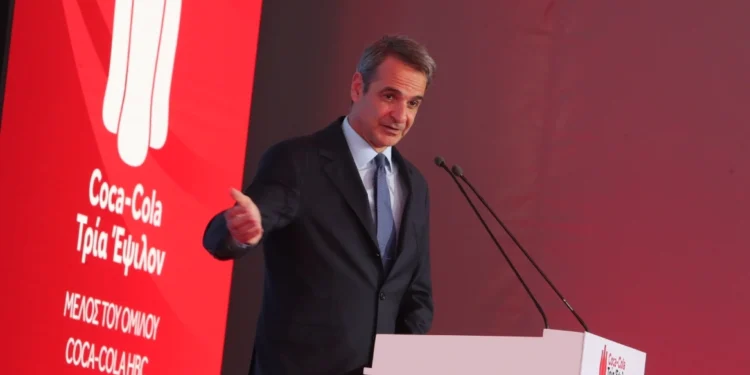 Μητσοτάκης στα εγκαίνια της νέας γραμμής παραγωγής της Coca-Cola 3Ε: Είναι η απόδειξη της σημασίας που έχει η πολιτική σταθερότητα