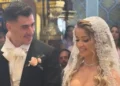 Ο αλά Bridgerton γάμος του Φειδία Παναγιώτου και της Στυλιάνας Αβερκίου, δείτε βίντεο και φωτογραφίες