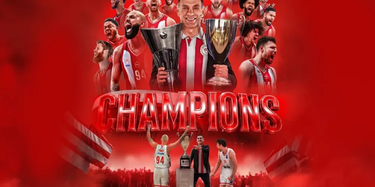 Ολυμπιακός – Παναθηναϊκός 89-85: Θρύλος της Ευρώπης, Θρύλος και της Ελλάδας, έκλεισε τη σεζόν με τρεις τίτλους