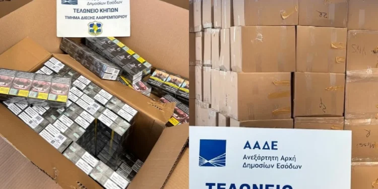 «Μπλόκο» της ΑΑΔΕ σε 5,6 εκατ. λαθραία τσιγάρα – Οδηγός προσπάθησε να τα περάσει στην Ελλάδα με την «μέθοδο της τάπας»