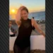 Η Βίκυ Καγιά φωτογραφήθηκε με φόντο το ηλιοβασίλεμα της Μυκόνου με διχτυωτό φόρεμα